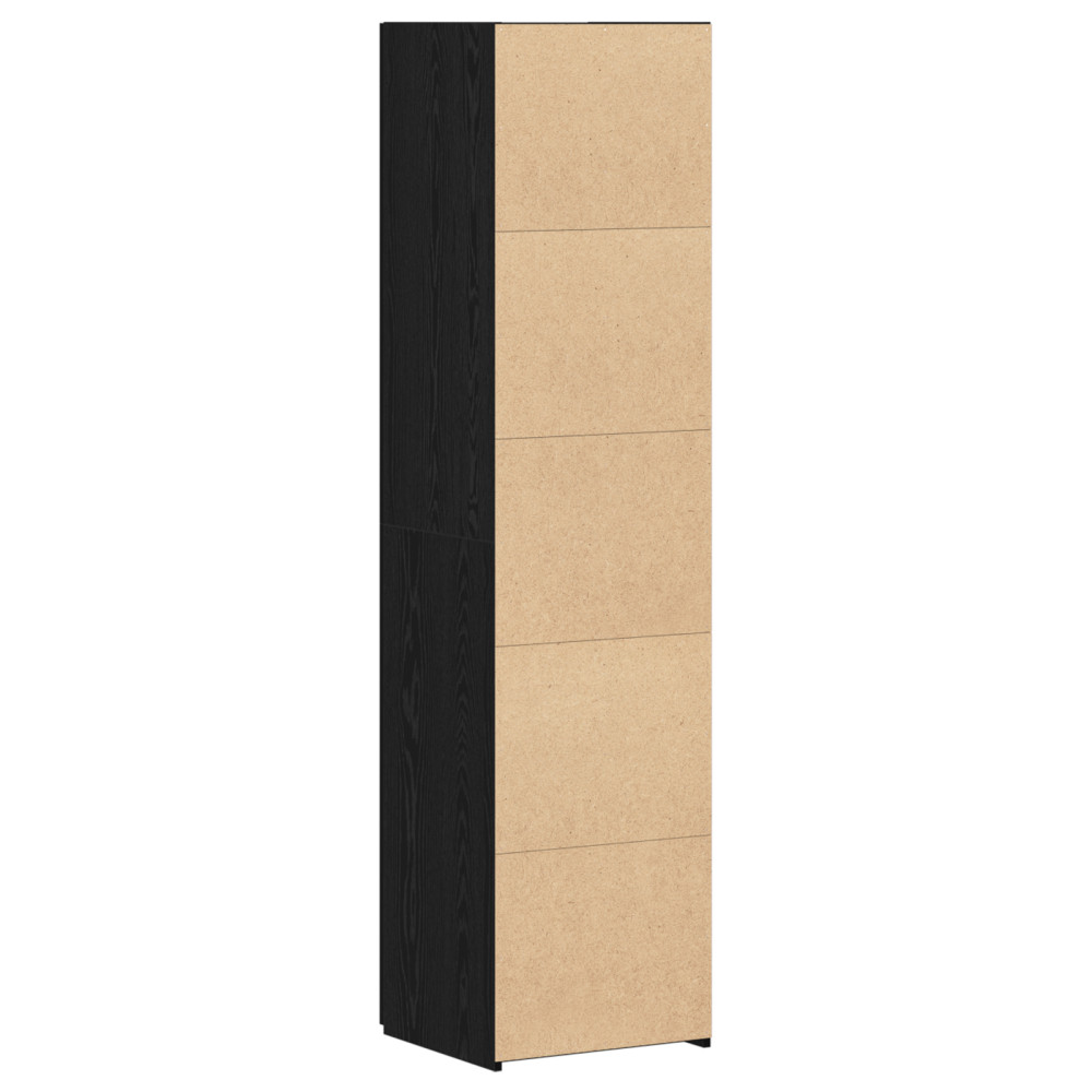 Produktbild för Skåp Svart Ek 45 x 42,5 x 185 cm