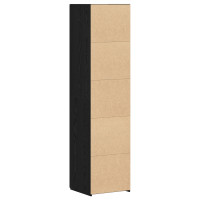 Produktbild för Skåp Svart Ek 45 x 42,5 x 185 cm