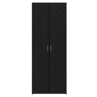 Produktbild för Skåp 2 pcs Svart Ek 70 x 42,5 x 185 cm