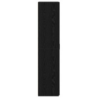 Produktbild för Skåp 2 pcs Svart Ek 70 x 42,5 x 185 cm