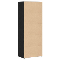 Produktbild för Skåp 2 pcs Svart Ek 70 x 42,5 x 185 cm