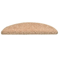 Produktbild för Trappmattor 30 st 56x17x3 cm guld halvrunda