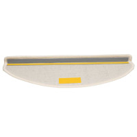 Produktbild för Trappmattor 30 st 65x21x4 cm vita halvrunda stora