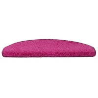 Produktbild för Trappmattor 30 st 65x21x4 cm rosa halvrunda stora