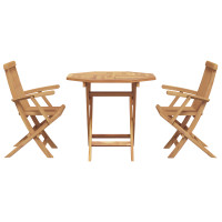 Produktbild för Trädgårdsmöbelset 3 pcs Brun Massivt Akaciaträ