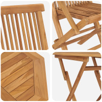 Produktbild för Trädgårdsmöbelset 3 pcs Brun Massivt Akaciaträ