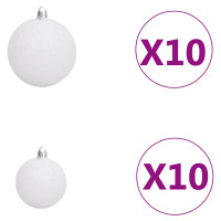 Produktbild för Konstgjord julgran Grön 240 cm PVC och stål och plast