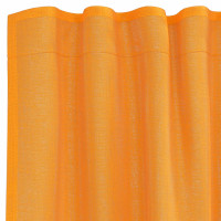 Produktbild för Voile gardiner med stångfickor 2 st orange