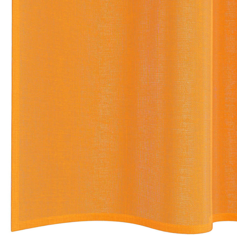 Produktbild för Voile gardiner med stångfickor 2 st orange