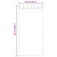 Produktbild för Voile gardiner med öglor 2 st ljusbrun 140x225 cm