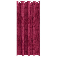 Produktbild för Sammetsgardiner med gardiner 2 pcs Vinröd 225 x 140 cm Sammet