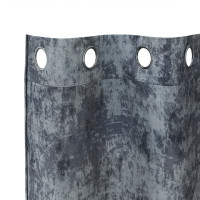 Produktbild för Sammetsgardiner 2 pcs Silvergrå 175 x 140 cm Sammet