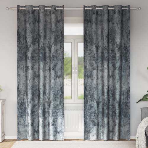 vidaXL Sammetsgardiner 2 pcs Silvergrå 260 x 140 cm Sammet