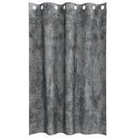 Produktbild för Sammetsgardiner med gardiner 2 pcs Grå 175 x 140 cm Sammet