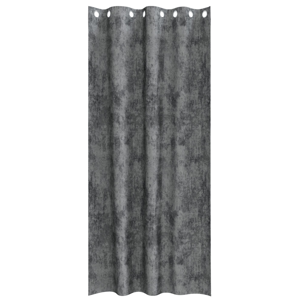 Produktbild för Sammetsgardiner med gardiner 2 pcs Grå 245 x 140 cm Sammet