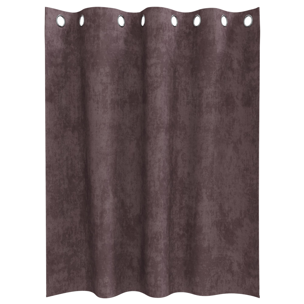 Produktbild för Sammetsgardiner med gardiner 2 pcs Brun 140 x 140 cm Sammet