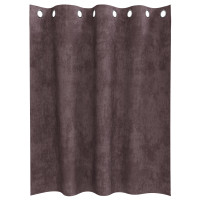 Produktbild för Sammetsgardiner med gardiner 2 pcs Brun 140 x 140 cm Sammet