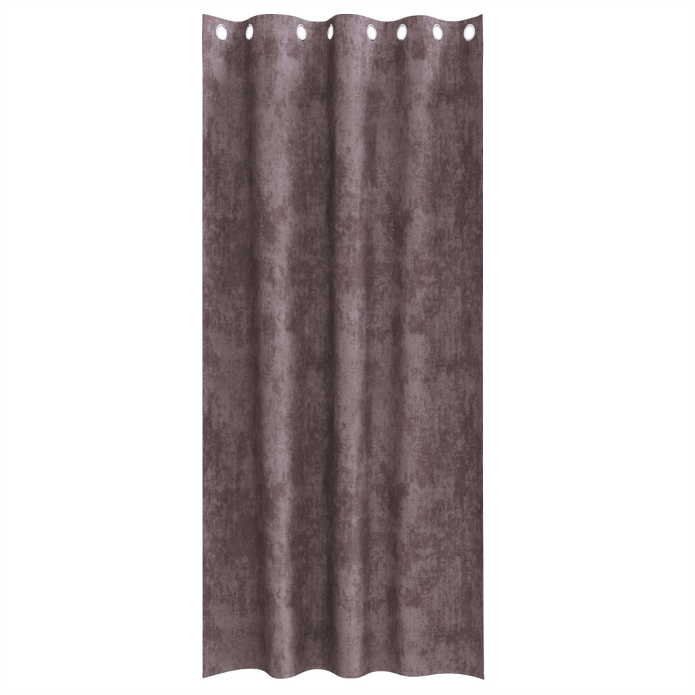 Produktbild för Sammetsgardiner med gardiner 2 pcs Brun 245 x 140 cm Sammet