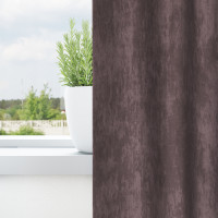 Produktbild för Sammetsgardiner med gardiner 2 pcs Brun 260 x 140 cm Sammet