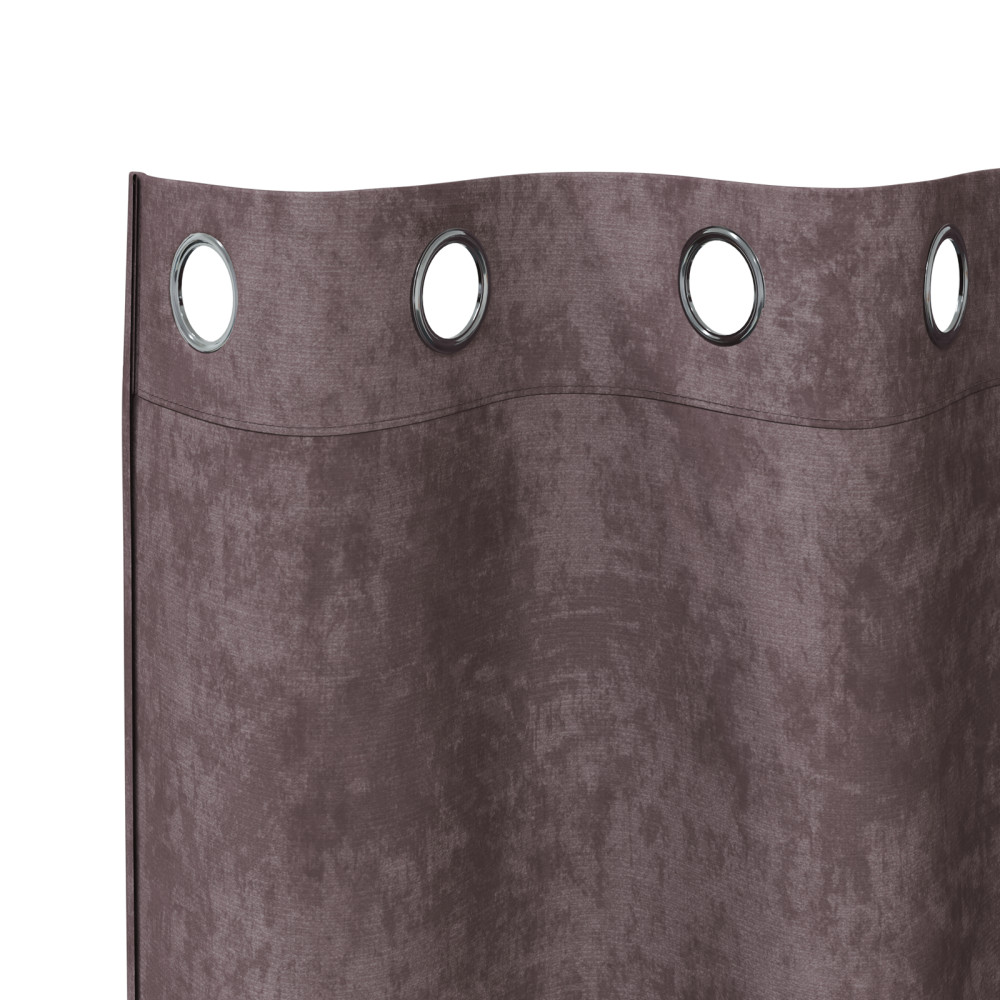 Produktbild för Sammetsgardiner med gardiner 2 pcs Brun 260 x 140 cm Sammet