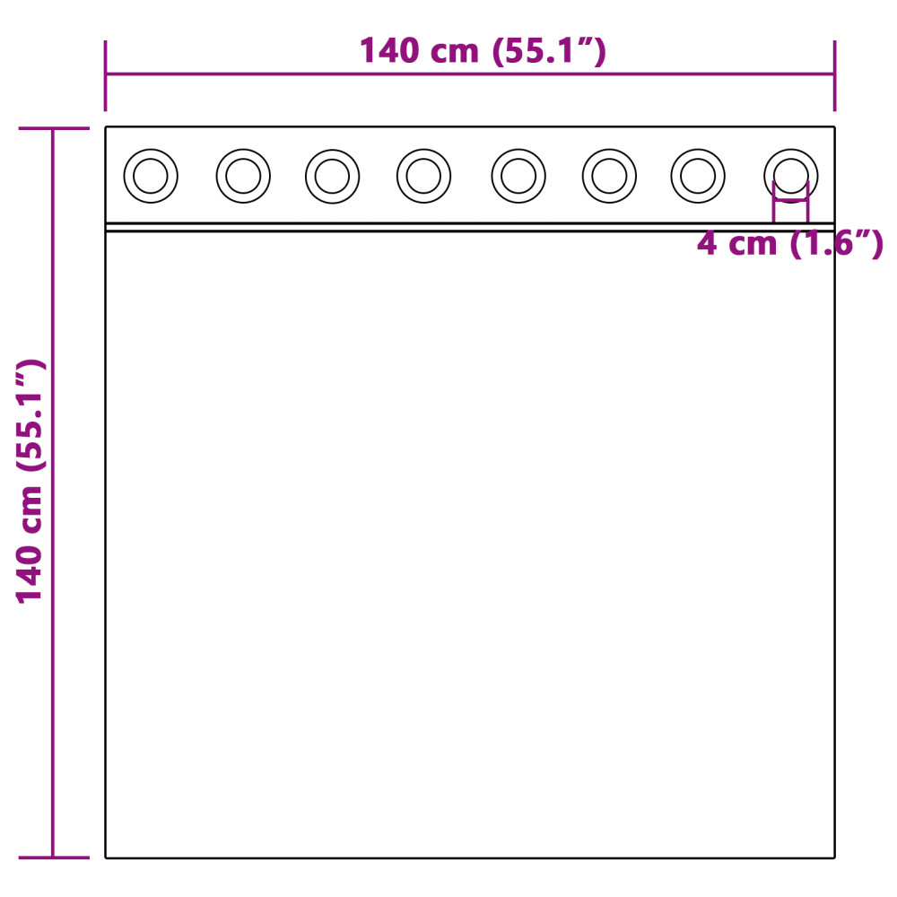 Produktbild för Sammetsgardiner med gardiner 2 pcs Kräm 140 x 140 cm Sammet