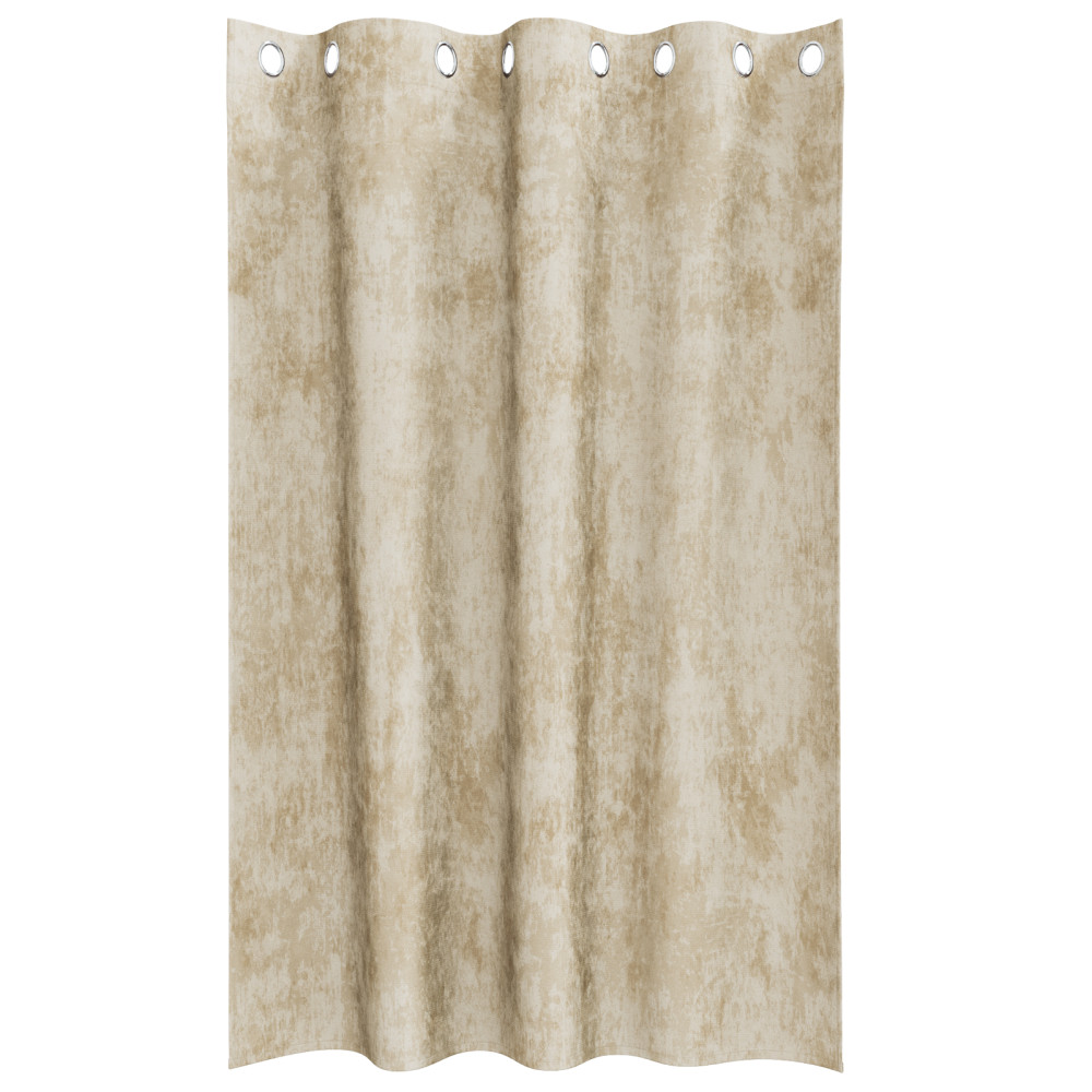 Produktbild för Sammetsgardiner med gardiner 2 pcs Kräm 175 x 140 cm Sammet