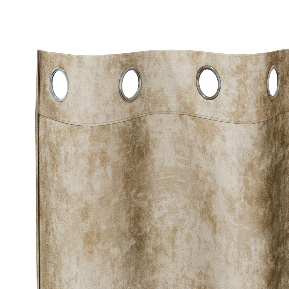 Produktbild för Sammetsgardiner med gardiner 2 pcs Kräm 175 x 140 cm Sammet