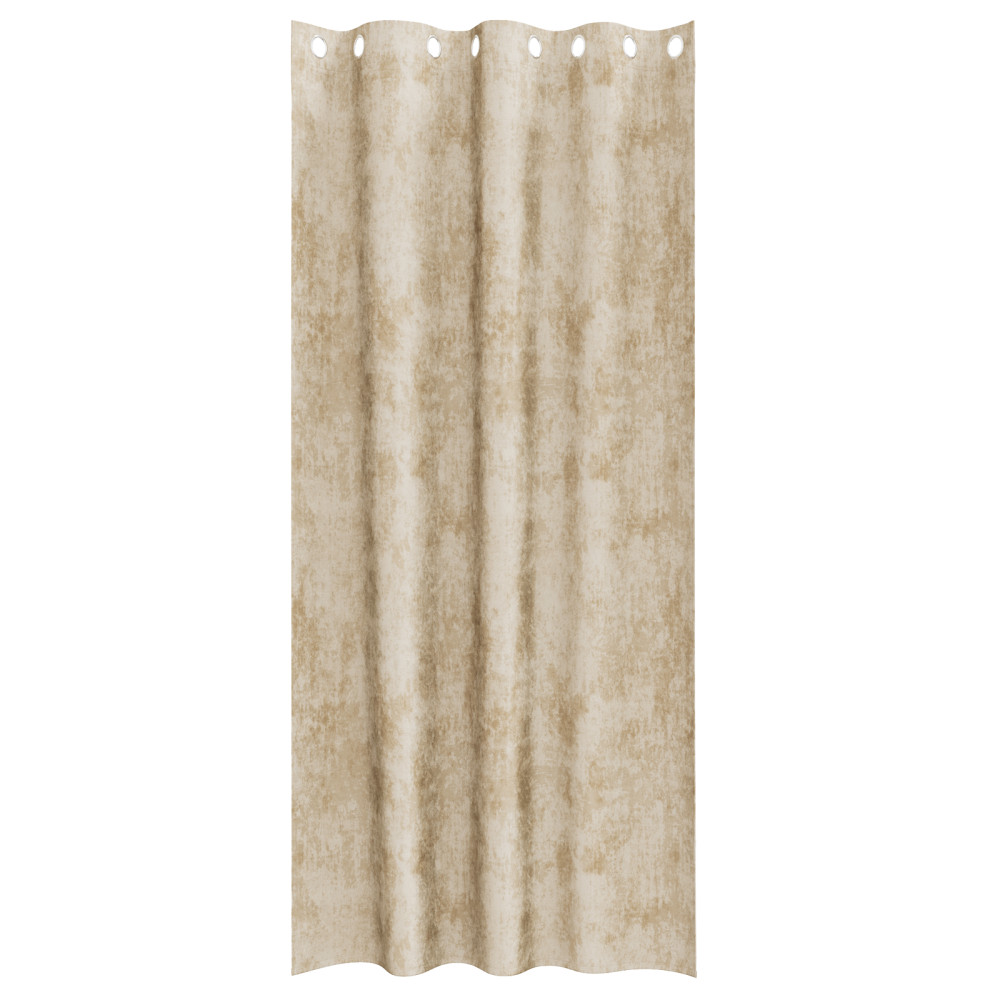 Produktbild för Sammetsgardiner med gardiner 2 pcs Kräm 260 x 140 cm Sammet