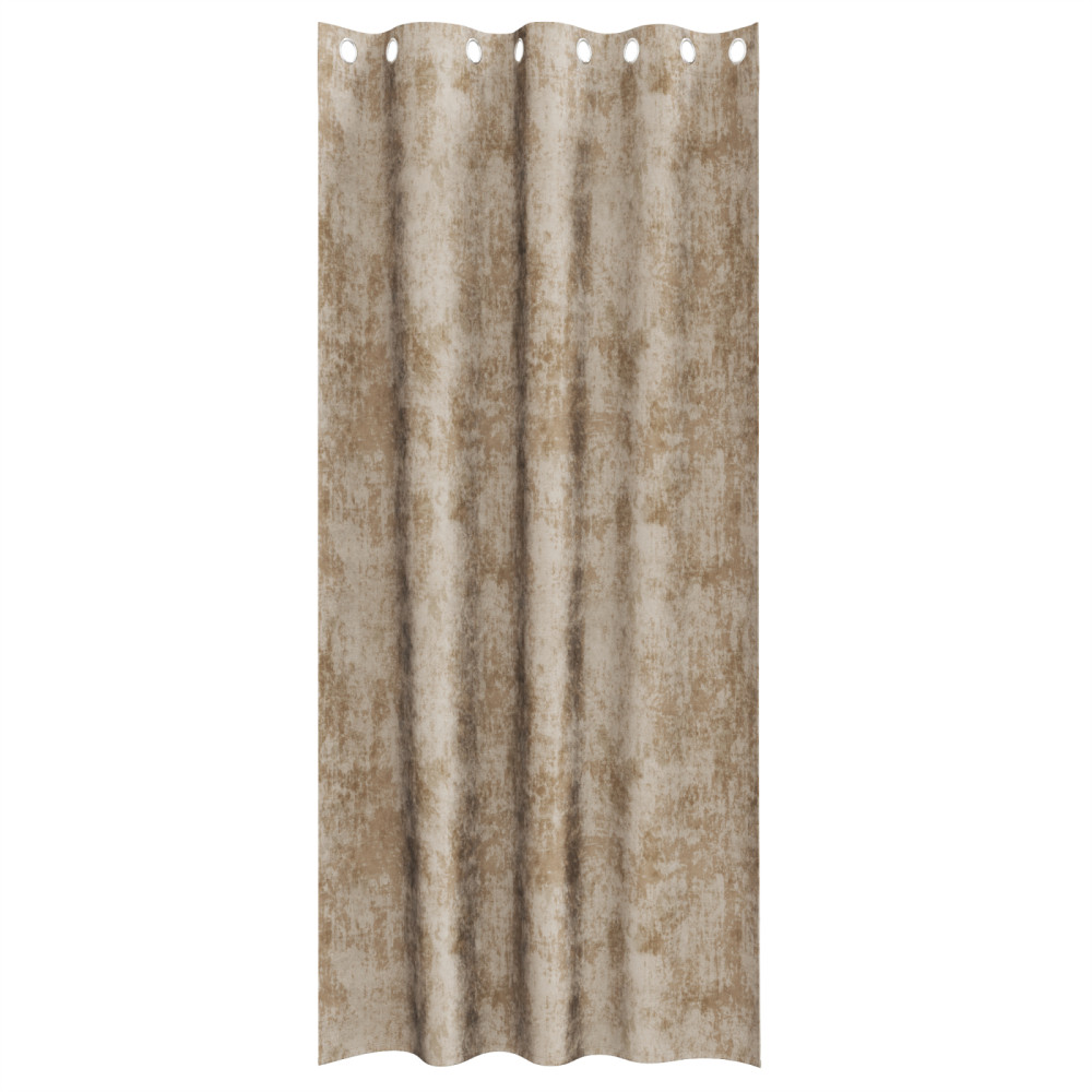 Produktbild för Sammetsgardiner 2 pcs champagne 225 x 140 cm Sammet