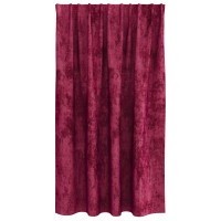 Produktbild för Sammetsgardiner med gardiner 2 pcs Vinröd 140 x 140 cm Sammet