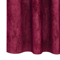 Produktbild för Sammetsgardiner med gardiner 2 pcs Vinröd 140 x 140 cm Sammet
