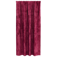Produktbild för Sammetsgardiner med gardiner 2 pcs Vinröd 175 x 140 cm Sammet