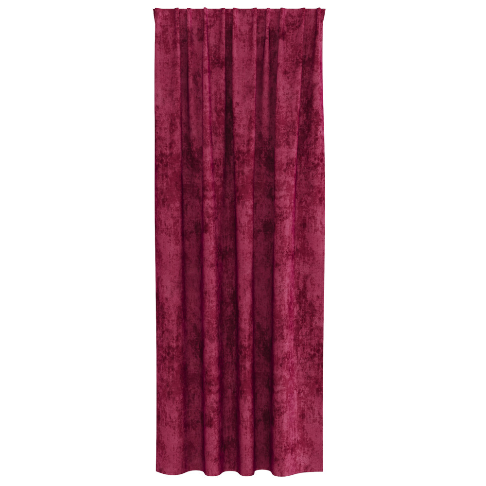 Produktbild för Sammetsgardiner med gardiner 2 pcs Vinröd 245 x 140 cm Sammet