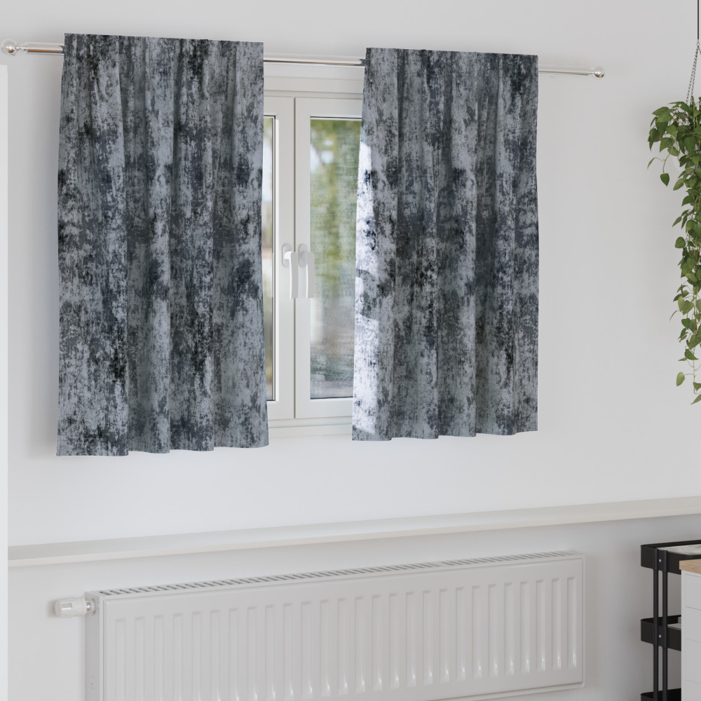 Produktbild för Sammetsgardiner 2 pcs Silvergrå 140 x 140 cm Sammet