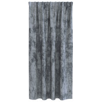 Produktbild för Sammetsgardiner 2 pcs Silvergrå 175 x 140 cm Sammet