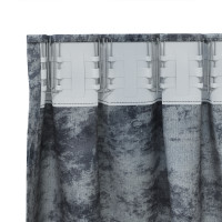 Produktbild för Sammetsgardiner 2 pcs Silvergrå 225 x 140 cm Sammet