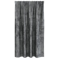 Produktbild för Sammetsgardiner med gardiner 2 pcs Grå 140 x 140 cm Sammet
