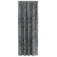 Produktbild för Sammetsgardiner med gardiner 2 pcs Grå 225 x 140 cm Sammet