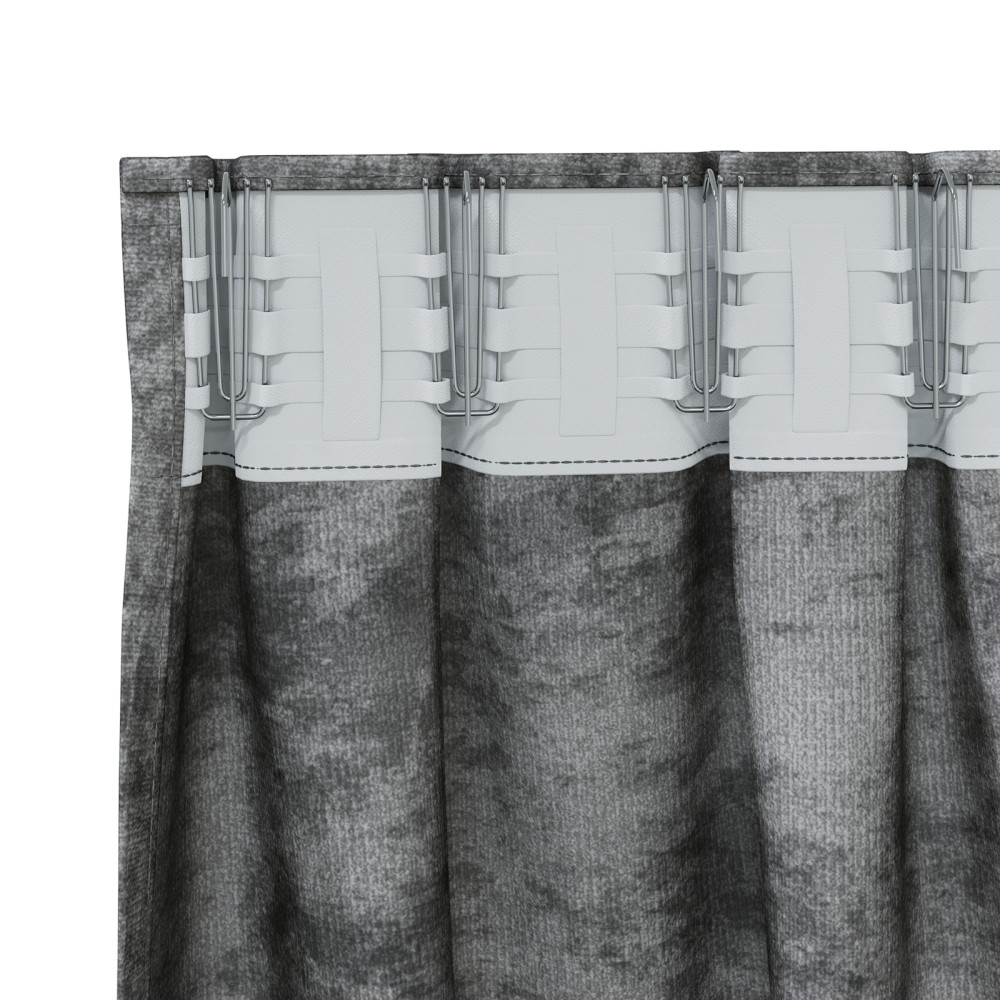 Produktbild för Sammetsgardiner med gardiner 2 pcs Grå 225 x 140 cm Sammet