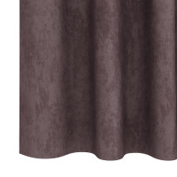 Produktbild för Sammetsgardiner med gardiner 2 pcs Brun 225 x 140 cm Sammet