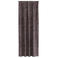 Produktbild för Sammetsgardiner med gardiner 2 pcs Brun 245 x 140 cm Sammet