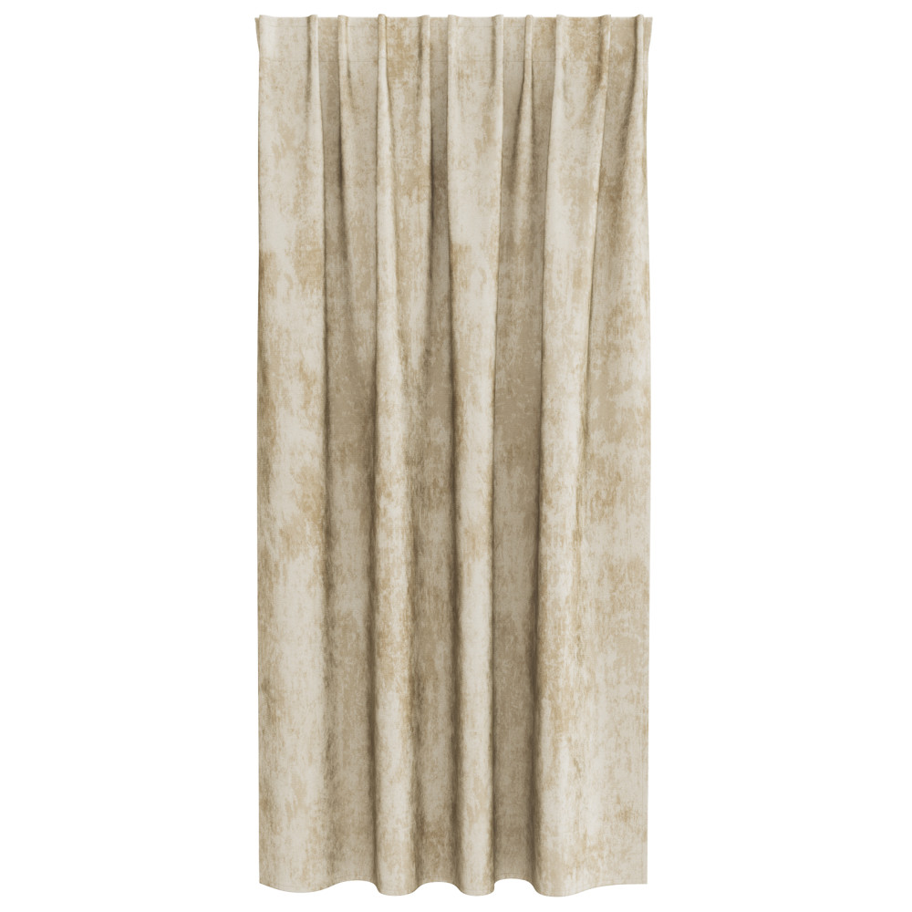Produktbild för Sammetsgardiner med gardiner 2 pcs Kräm 175 x 140 cm Sammet