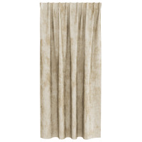 Produktbild för Sammetsgardiner med gardiner 2 pcs Kräm 175 x 140 cm Sammet