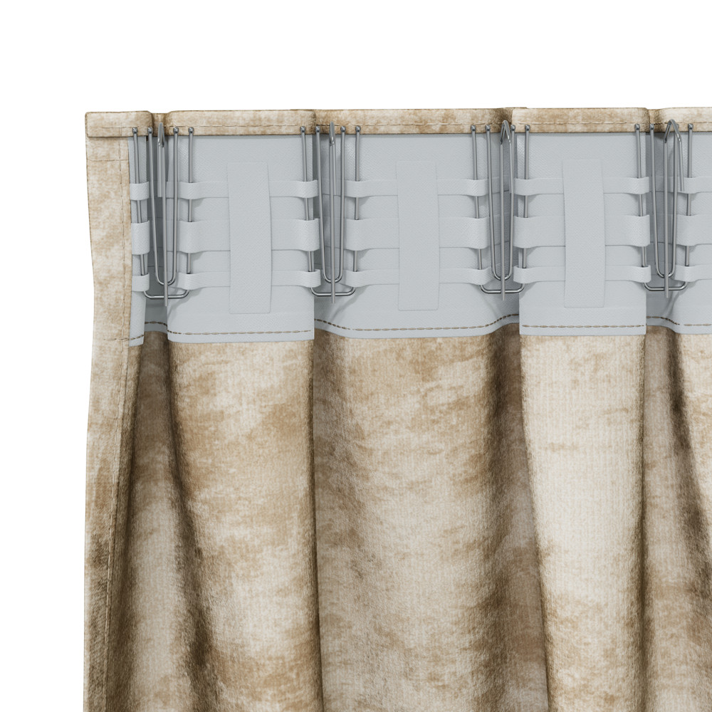 Produktbild för Sammetsgardiner med gardiner 2 pcs Kräm 225 x 140 cm Sammet