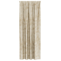 Produktbild för Sammetsgardiner med gardiner 2 pcs Kräm 245 x 140 cm Sammet