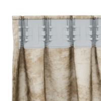 Produktbild för Sammetsgardiner med gardiner 2 pcs Kräm 260 x 140 cm Sammet