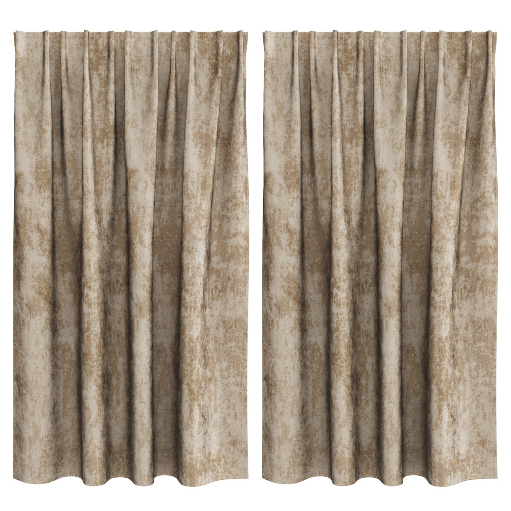 Produktbild för Sammetsgardiner 2 pcs champagne 140 x 140 cm Sammet