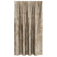 Produktbild för Sammetsgardiner 2 pcs champagne 140 x 140 cm Sammet