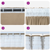 Produktbild för Sammetsgardiner 2 pcs champagne 140 x 140 cm Sammet