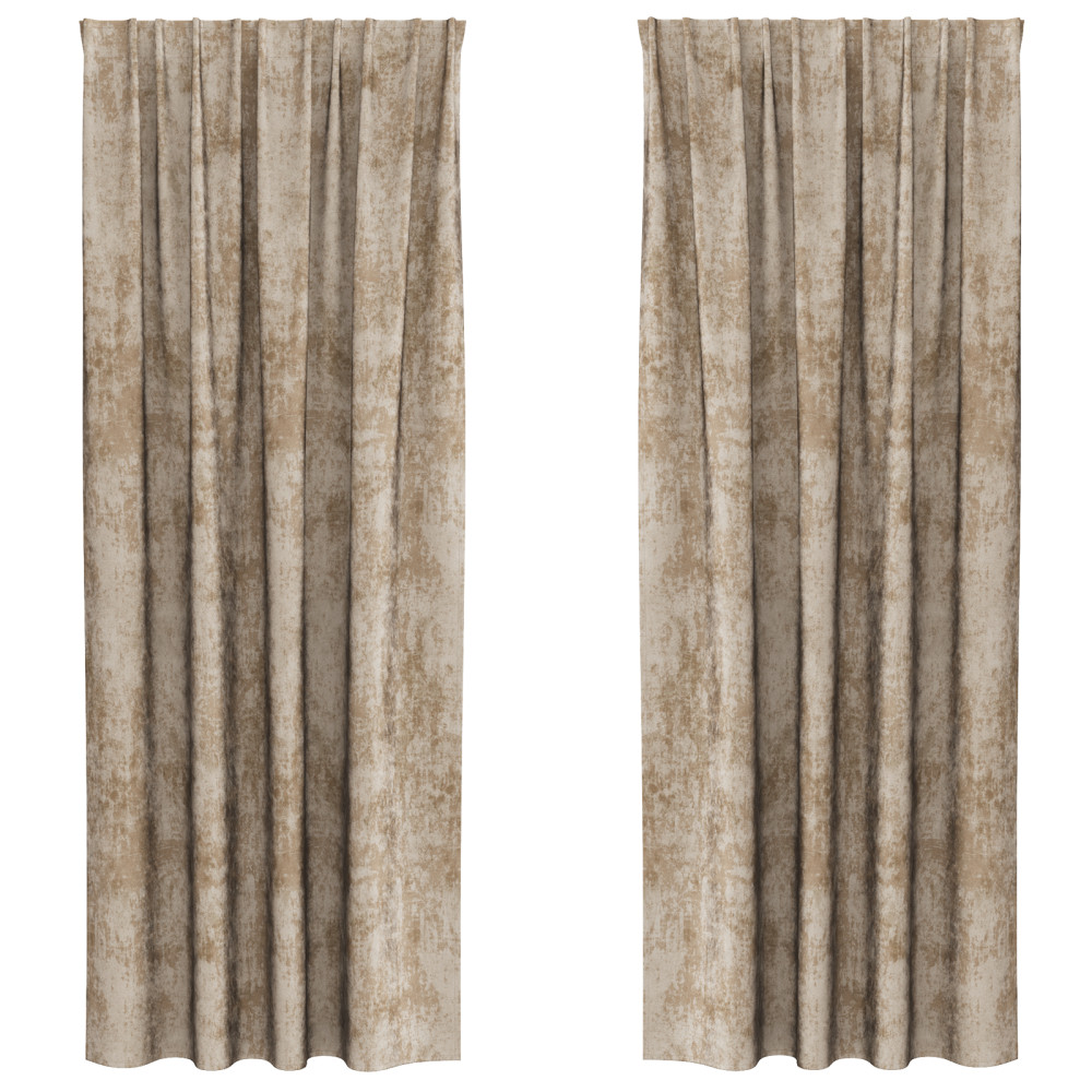 Produktbild för Sammetsgardiner 2 pcs champagne 225 x 140 cm Sammet
